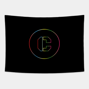 letter C colorful design Tapestry