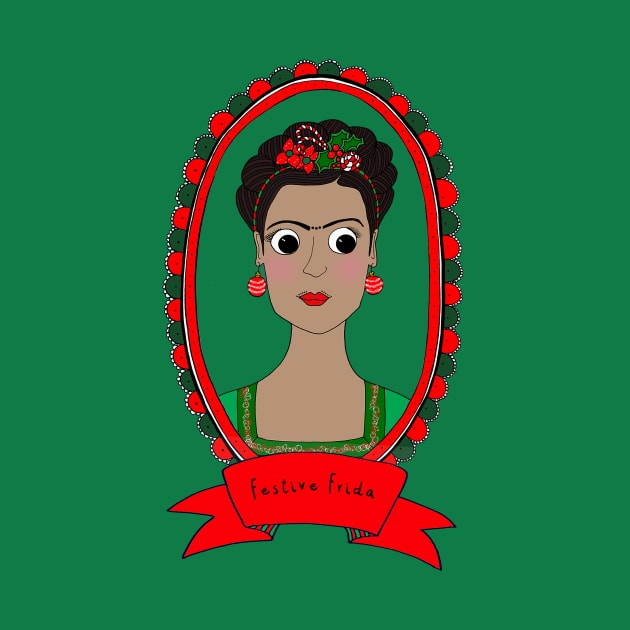 Festive Frida by MrsJDraws