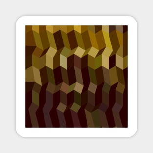 Caput Mortuum Brown Abstract Low Polygon Background Magnet