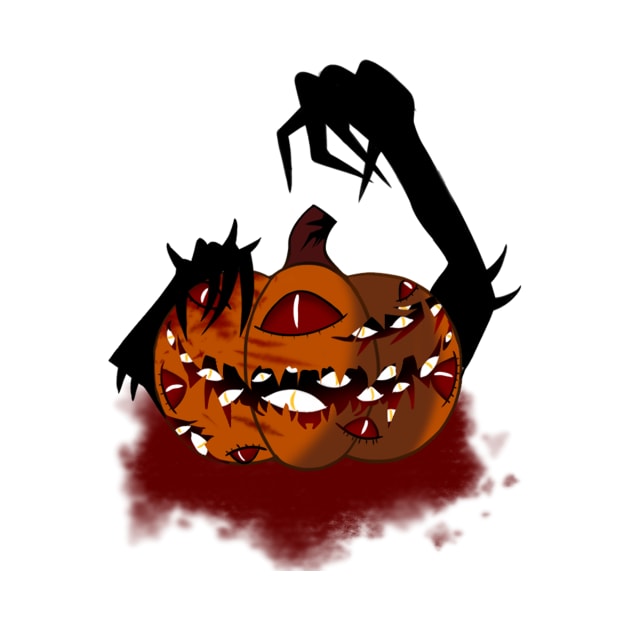 scary pumpkin by coolmerchstuff