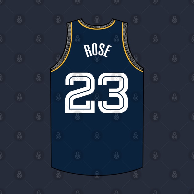 Derrick Rose Memphis Jersey Dark Blue Qiangy by qiangdade