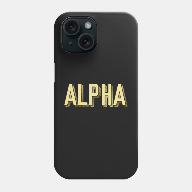 Alpha Sunshine Letter Phone Case by Rosemogo