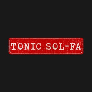 vintage retro plate Tonic Sol-Fa T-Shirt