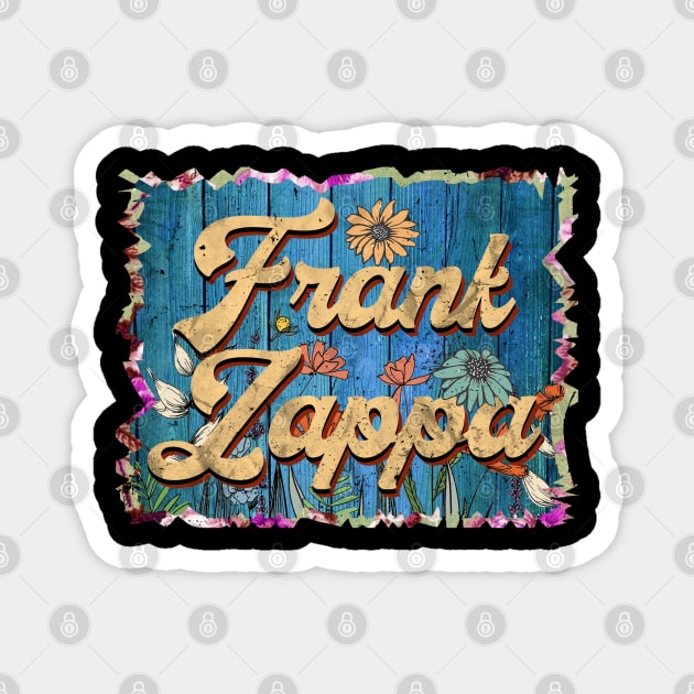 Retro Frank Name Flowers Zappa Limited Edition Proud Classic Styles Magnet by Friday The 13th
