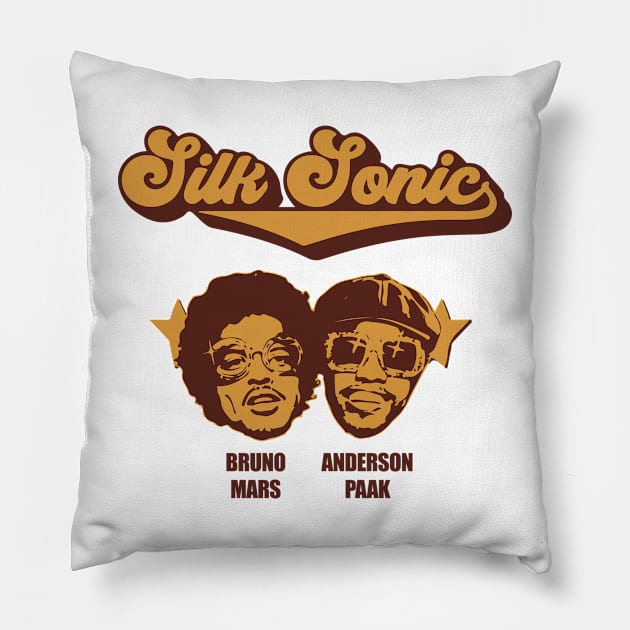 Bruno Mars Tribute - Bruno Michael Jackson Prince Kendrick Lamar Sza Ed Sheeran Music Lauryn Hill Anderson Paak Pillow by TributeDesigns