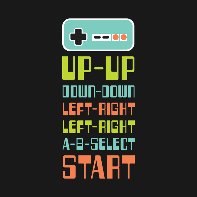 Old School Video Game Cheat Code by Doodl