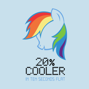 Rainbow Dash 20% Cooler (Dark) T-Shirt