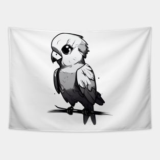 Monochrome parrot sketch Tapestry