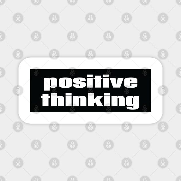 Positive Thinking Magnet by ProjectX23 Orange