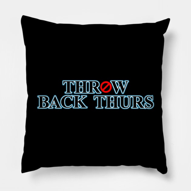 Throwback Thursday (Ghost 1) Pillow by GloopTrekker