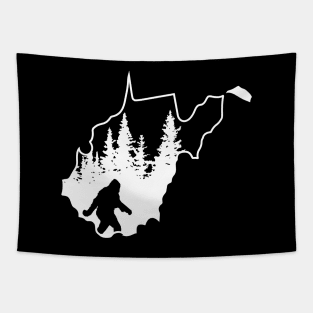 West Virginia Bigfoot Gift Tapestry