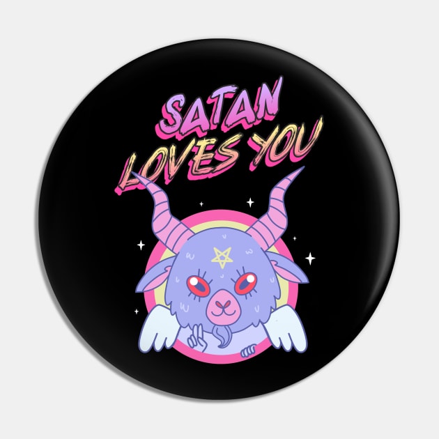 Satan Loves You Pin by Cat Vs Dog