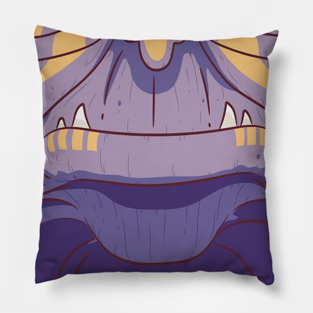 Monster Mask Face Mask Pillow by Lionstar