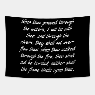 Isaiah 43:2 Bible Verse KJV Text Tapestry