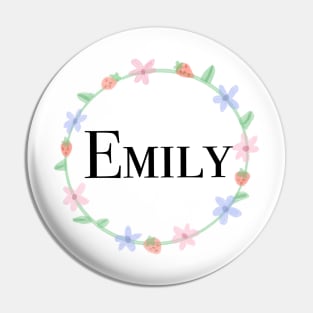 Emily name design Pin