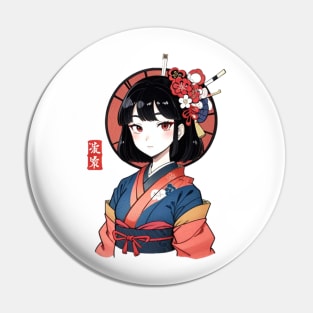 Kimono Kanji Pin