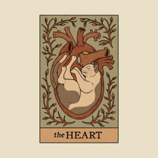 The Heart - Cats Tarot T-Shirt