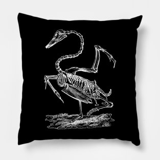 Swan Skeleton Pillow