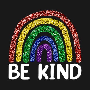 Be Kind Rainbow World Kindness Day Girls T-Shirt