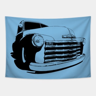 Chevy 3100 Pickup - stylized monochrome Tapestry