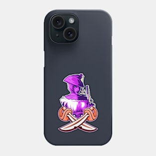 Pirate Gun Girl Crossing Swords Phone Case