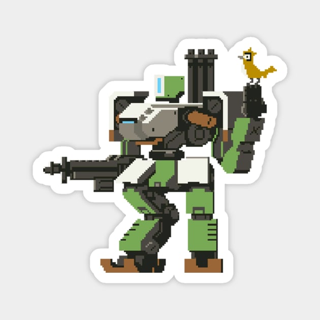 Bastion Retro Magnet by Genessis