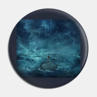 Lost in the ocean Pin