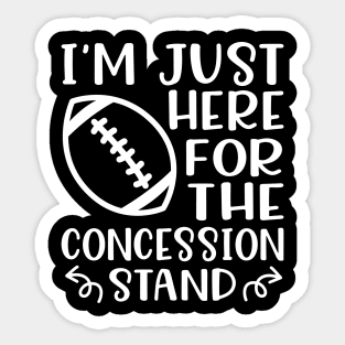 GlimmerDesigns I'm Just Here for The Concession Stand Baseball Softball Cute Funny T-Shirt