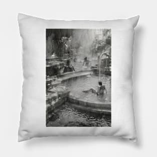 Fountain of youth digital Artwork Pillow