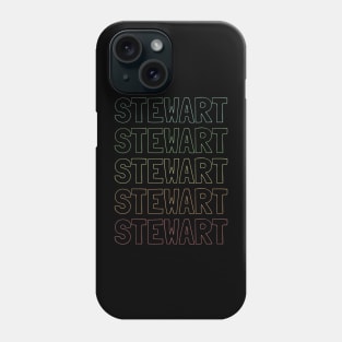 Stewart Name Pattern Phone Case
