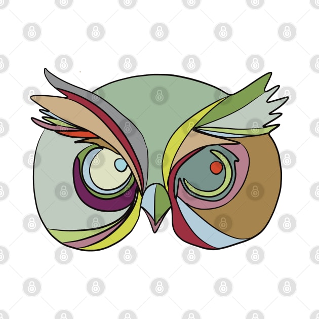 Owl 4 by Abstract Scribbler