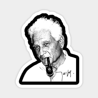 Jacques Derrida / Philosopher Fan Art Design Magnet