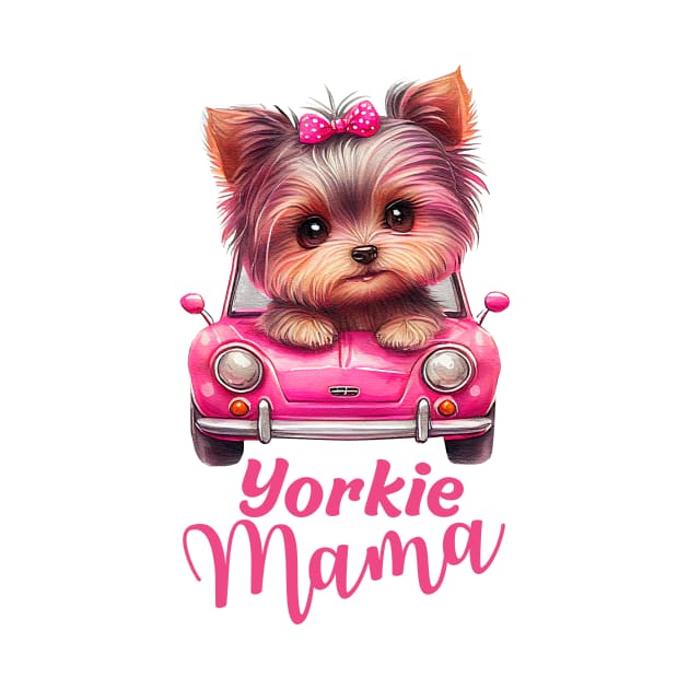 Yorkie mama by Yula Creative