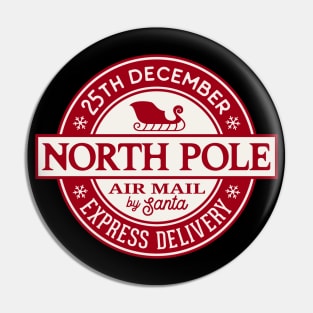 Nort Pole Air Mail Pin