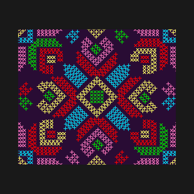 Cross Stitch Flowers by sarakaquabubble