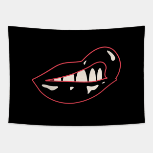 Black Lips Sneer Tapestry