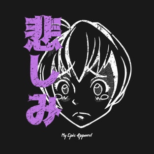 Sad Anime Girl T-Shirt