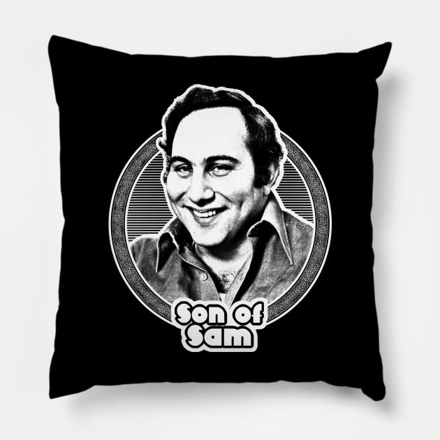 Son Of Sam // 70s Retro Style Design Pillow by DankFutura