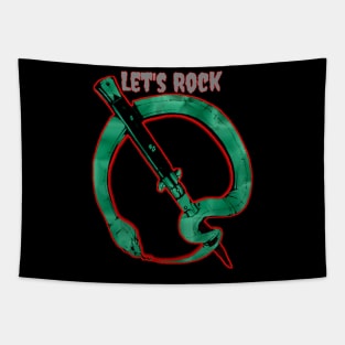 Let's Rock original qotsa snake Tapestry