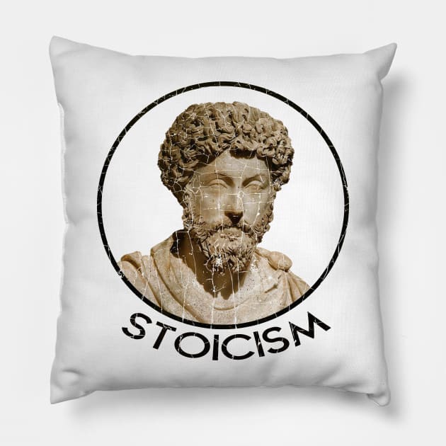 The Father of Stoic Pillow by Hat_ers