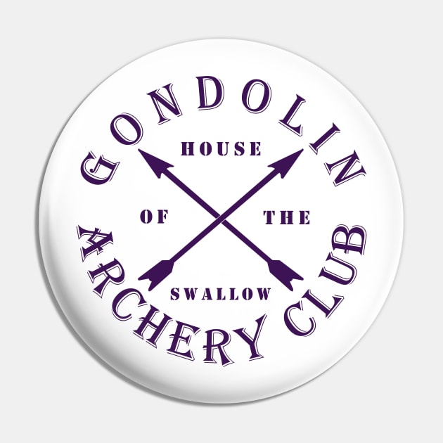 Gondolin Archery Club - House of the Swallow Pin by silmarillionshirts