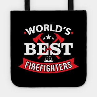 World Best Firefighter shirt Firefighter Birthday Gift Tote