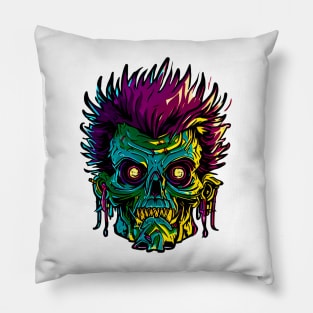 zombie punk Pillow