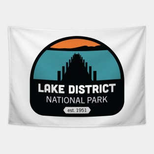 Lake District National Park Logo Badge Design Tapestry