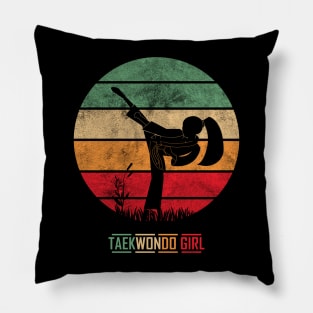 taekwondo girl Pillow