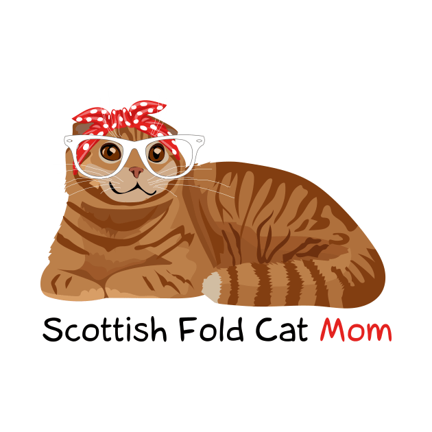 Scottish Fold Cat Mom Kitten by magazin