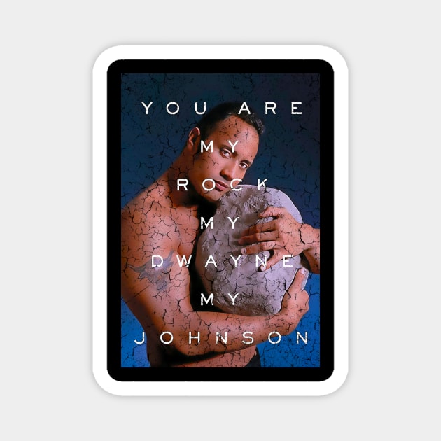 Dwayne Johnson young rock Magnet by Wellcome Collection