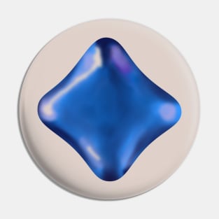 Blue crystal Pin