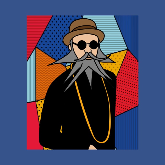 Crazy Long Beard Hipster by flofin