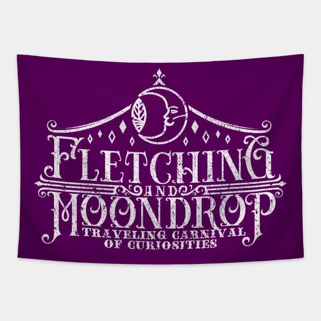 Fletching & Moondrop Traveling Carnival of Curiosities Tapestry by huckblade
